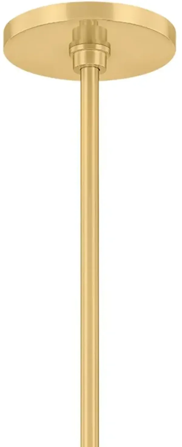 Thoren Steel Chandelier - Aged Brass - Gold