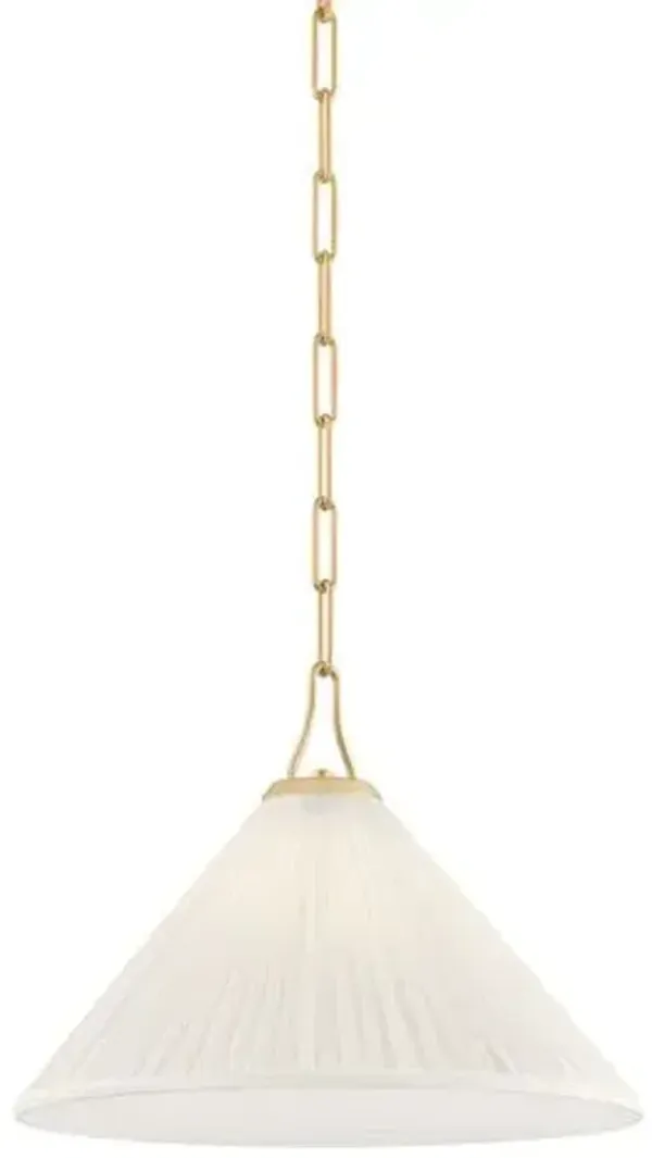 Sevan Pendant - Aged Brass - Gold