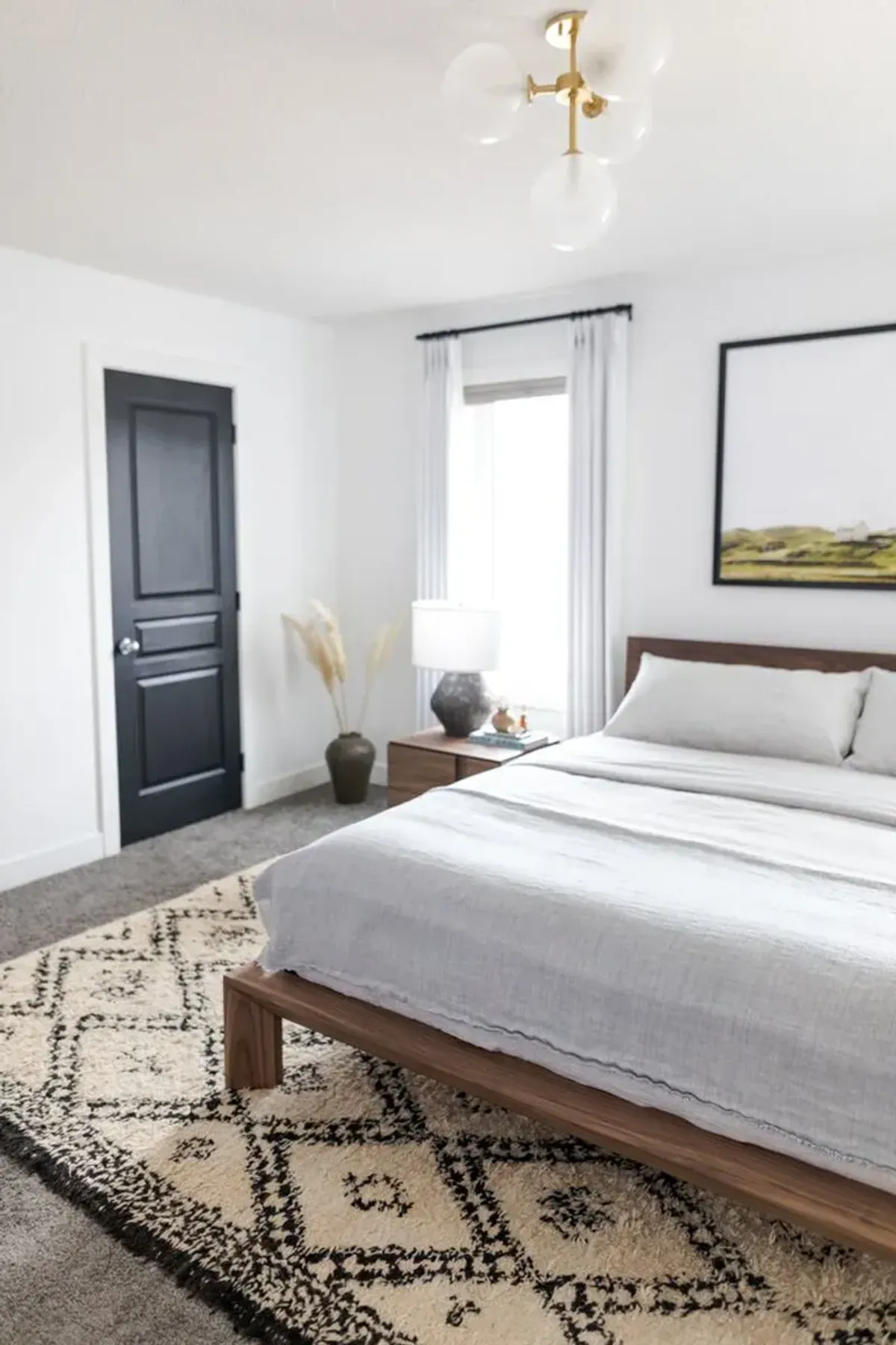 Islanna Steel Semi Flush Mount - Gold