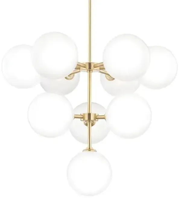 Islanna Steel Chandelier - Gold