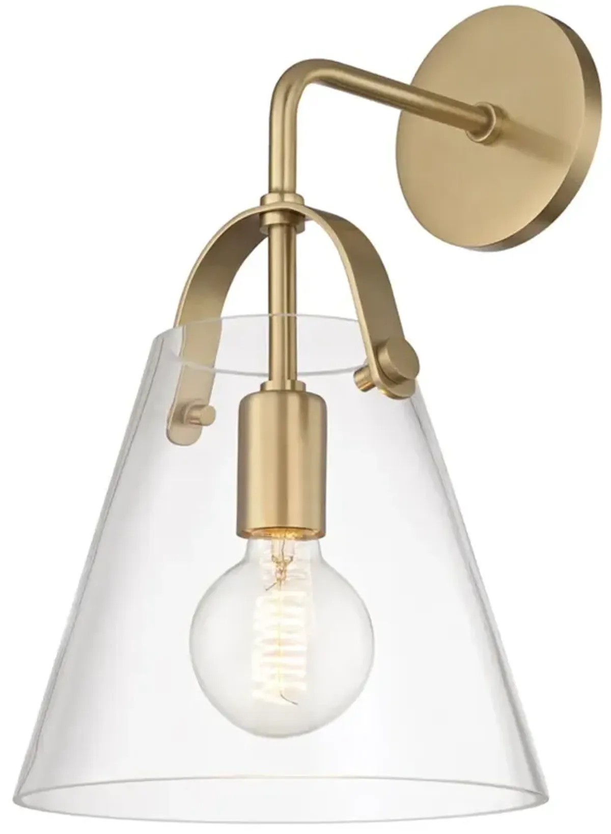 Arlon Steel Wall Sconce - Gold