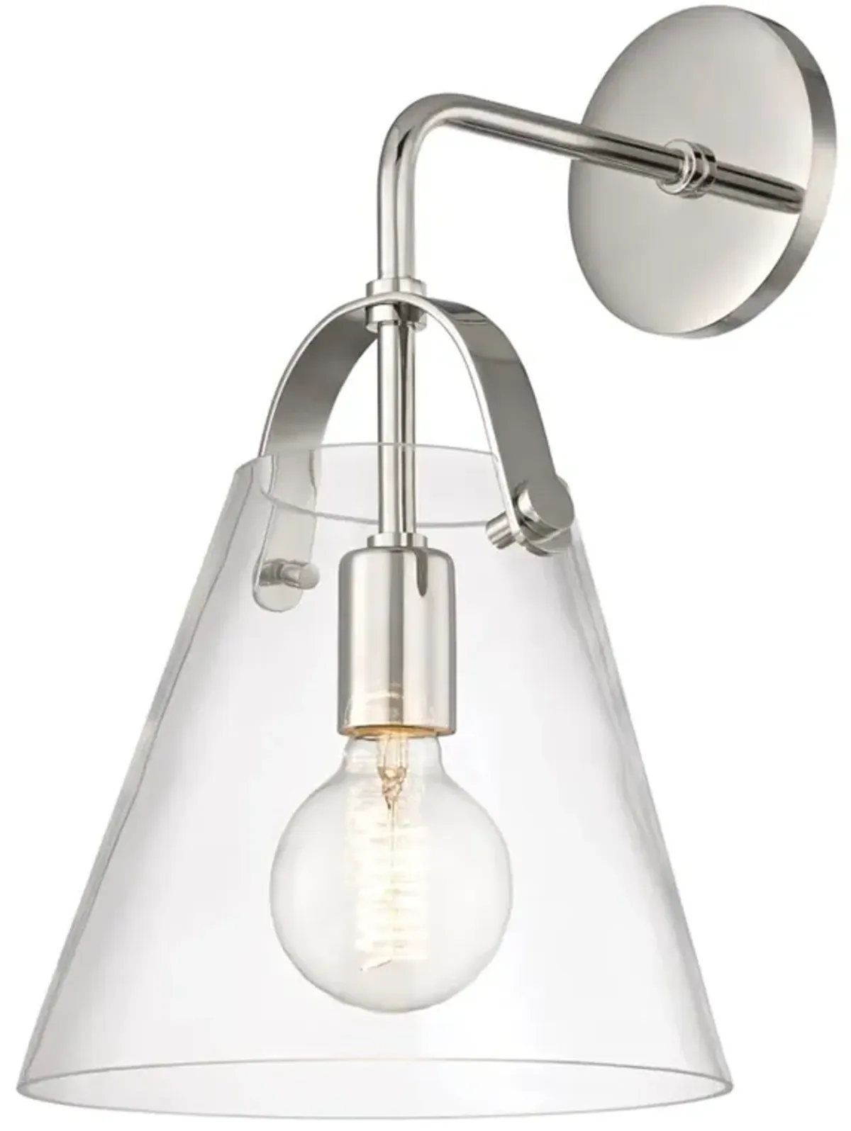 Arlon Steel Wall Sconce - Silver