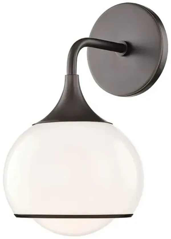 Odelia Steel Vanity Wall Sconce - Brown