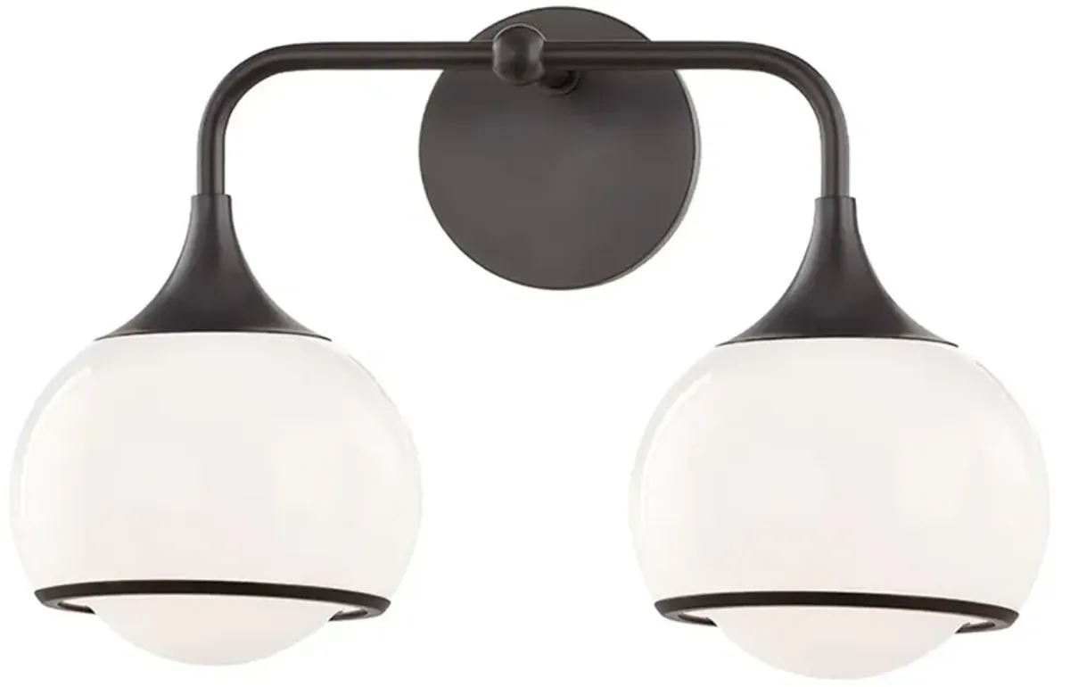 Odelia Steel Vanity Wall Sconce - Brown
