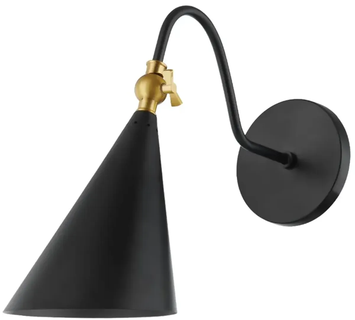 Orian Steel Wall Sconce - Black