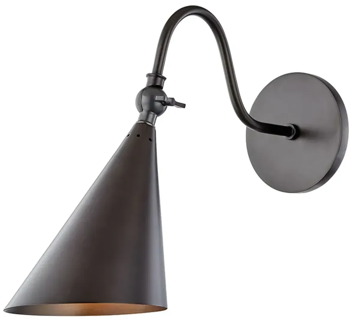 Orian Steel Wall Sconce - Brown