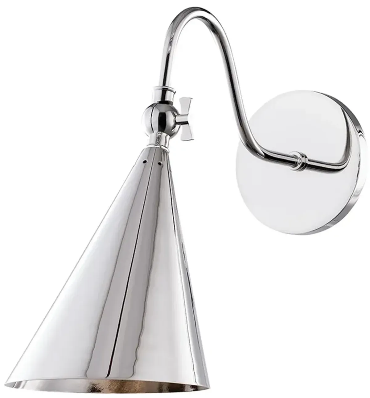 Orian Steel Wall Sconce - Silver