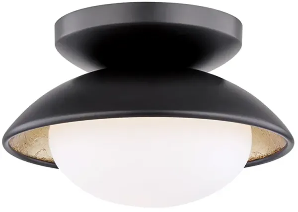 Nilo Steel Semi Flush Mount - Black