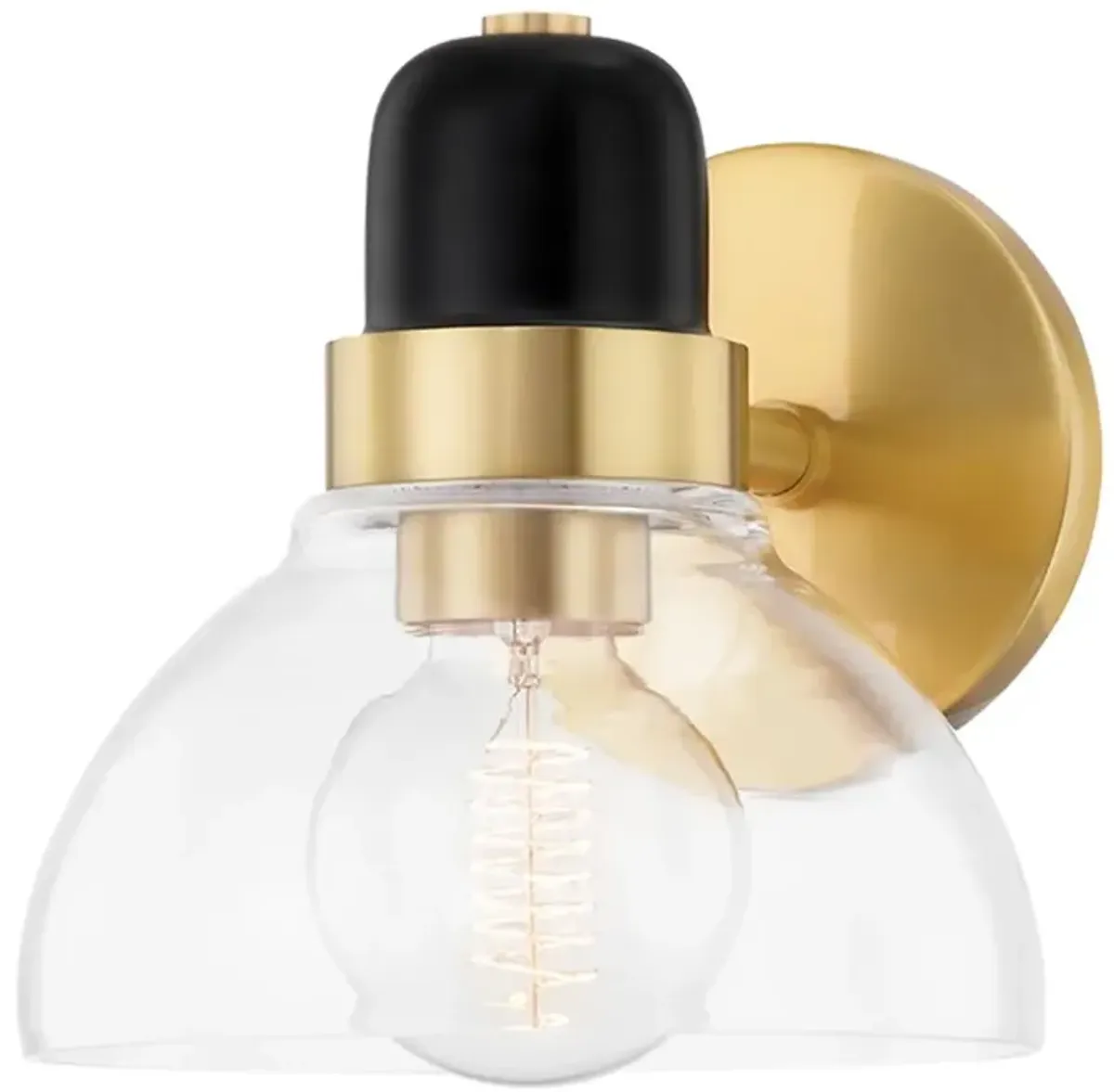 Calen Steel Vanity Wall Sconce - Gold