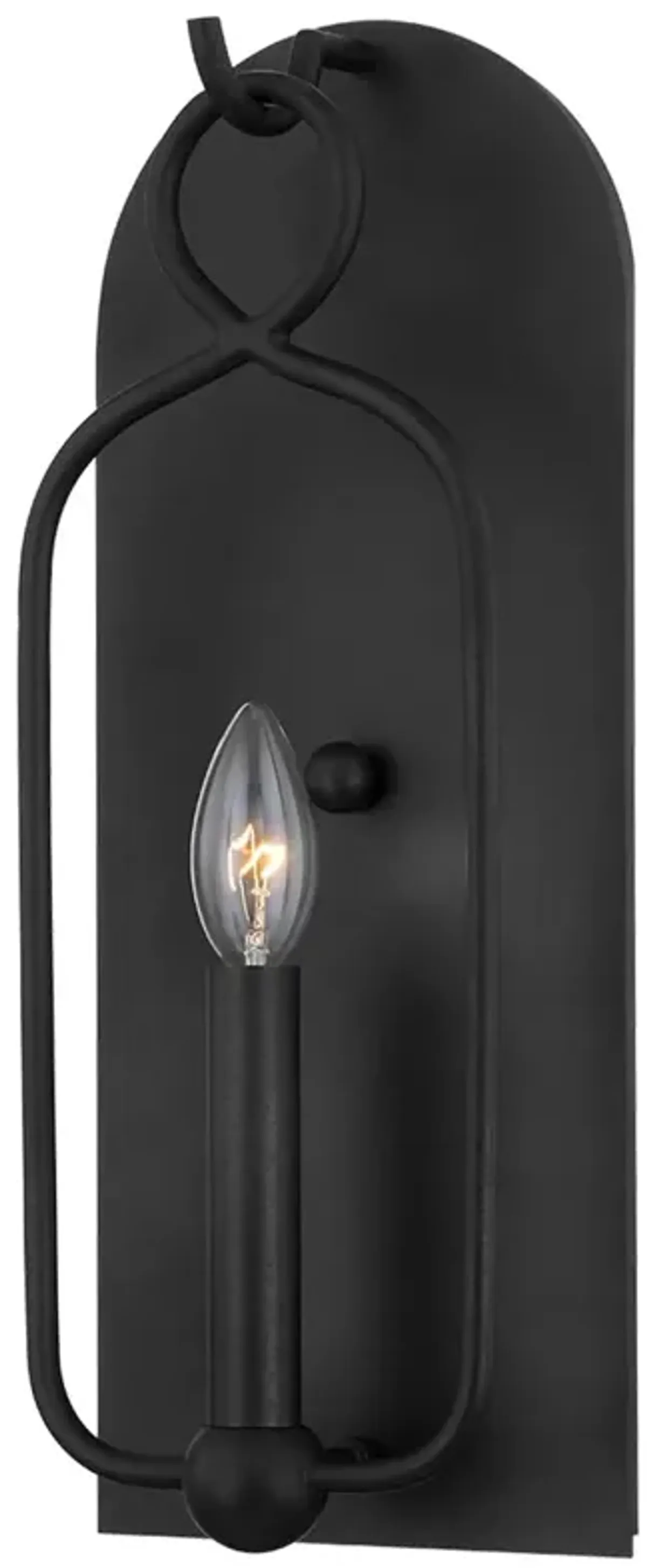 Alarien Steel Wall Sconce - Black
