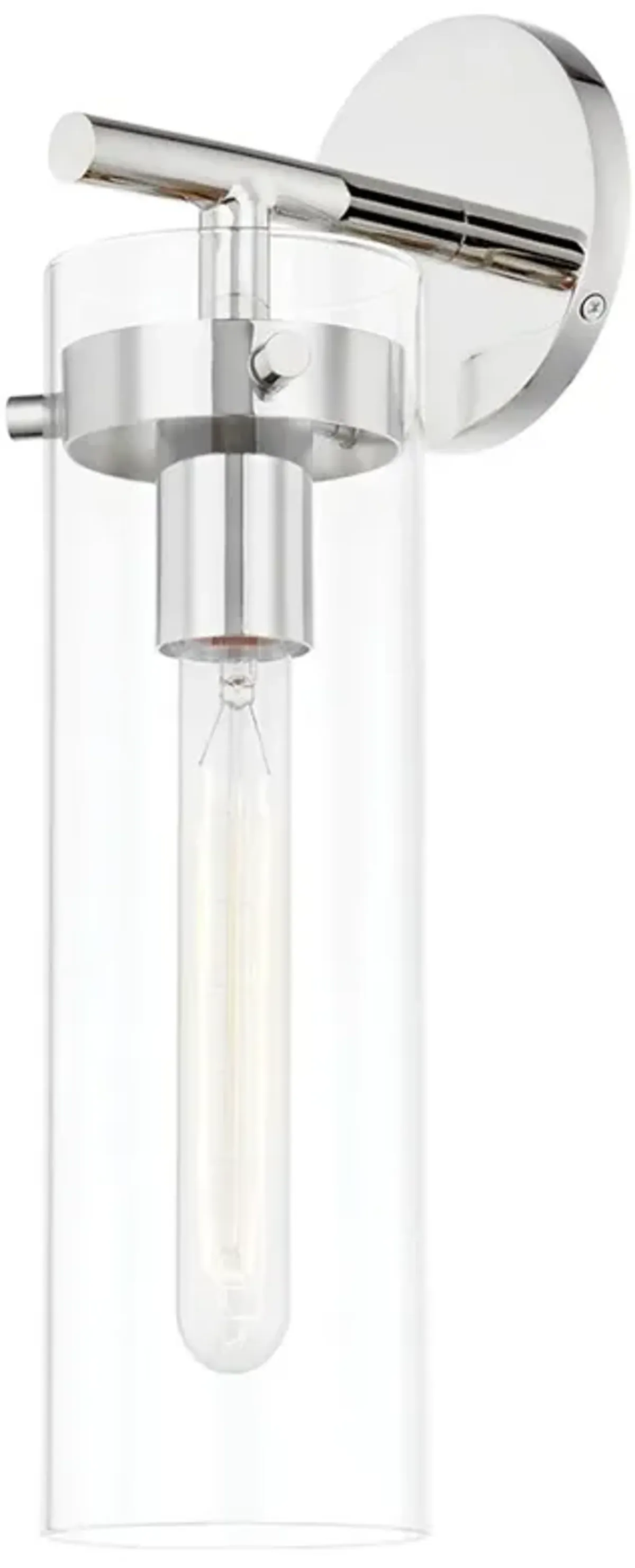 Theon Steel Wall Sconce - Silver