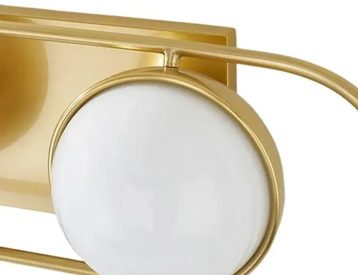 Ettalyn Steel Vanity Multi-Light Wall Sconce - Gold