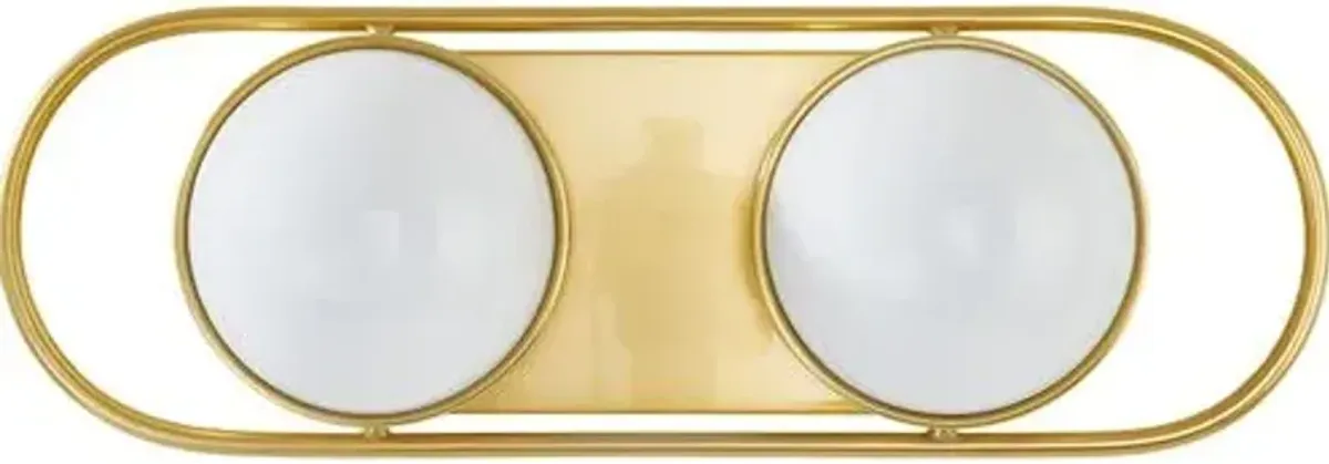 Ettalyn Steel Vanity Multi-Light Wall Sconce - Gold