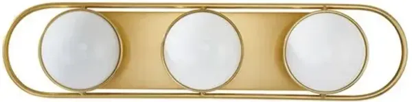 Ettalyn Steel Vanity Multi-Light Wall Sconce - Gold