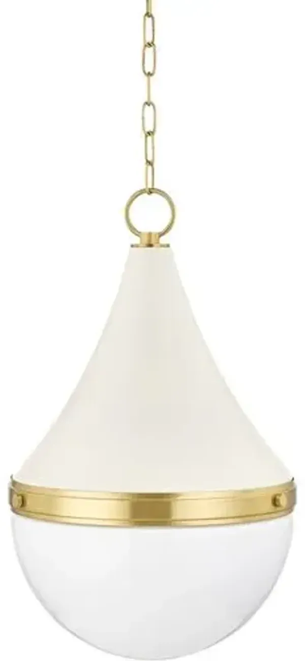 Malika Steel Pendant - Gold