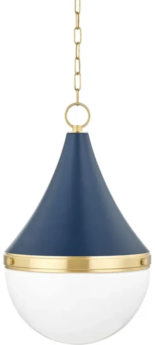 Malika Steel Pendant - Blue