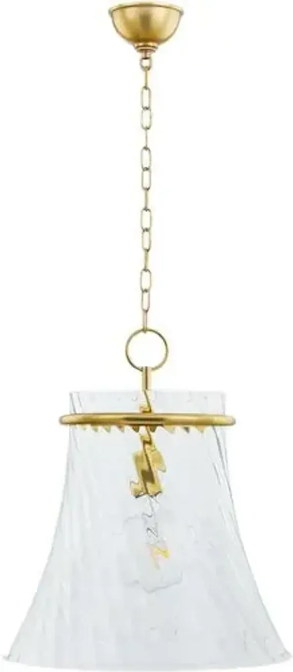 Sarka Swirl Pendant - Gold