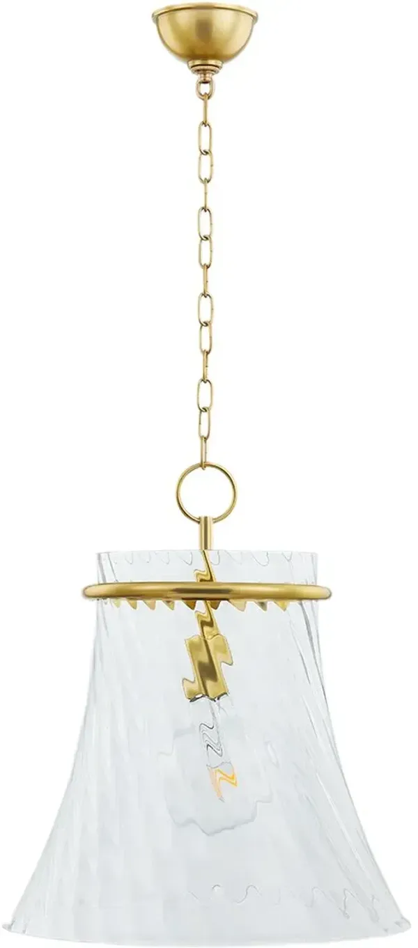 Sarka Swirl Pendant - Gold