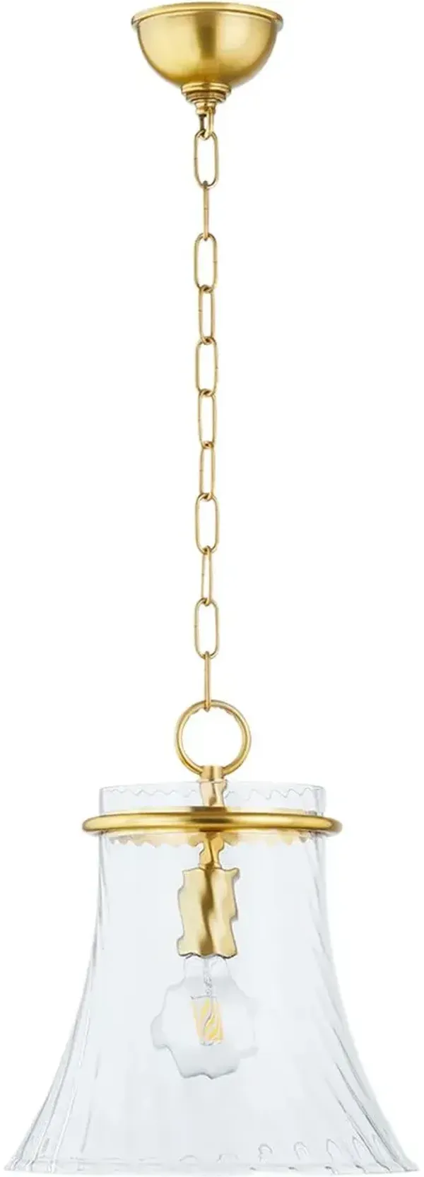 Sarka Swirl Pendant - Gold