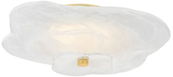 Idris LED Flush Mount - Aged Brass - Gold