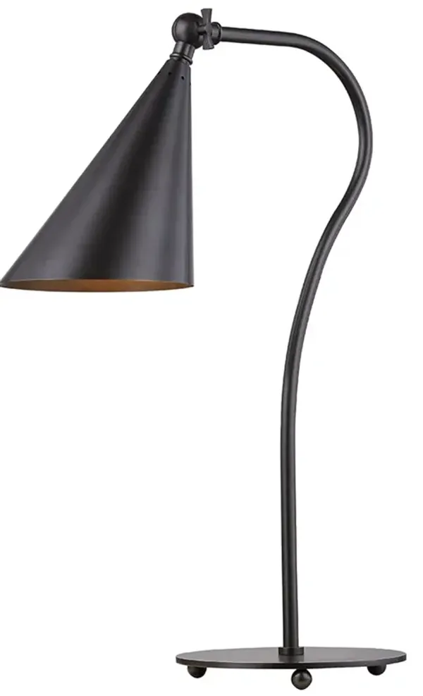 Orian Steel Table Lamp - Brown