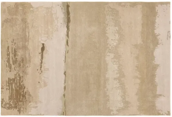 Juna Handmade Abstract Rug, Beige/Tan