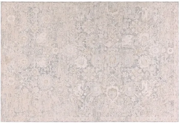 Twig Oriental Rug, Cream/Blue