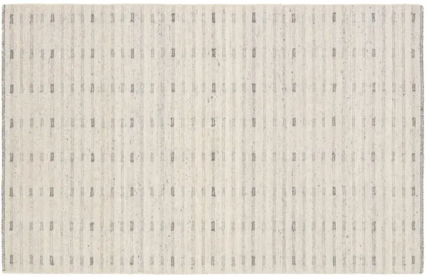 Aiker Handmade Striped Rug, Ivory/Taupe