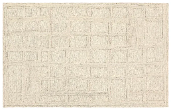 Luster Handmade Geometric Rug, Cream