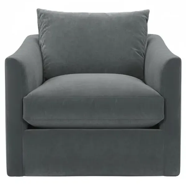 Winslow Velvet Chair - Gray