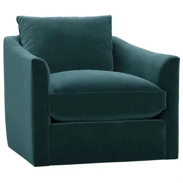 Winslow Velvet Chair - Blue