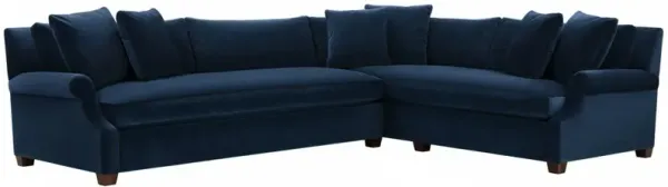 Juliette Velvet Bench-Seat Corner Sectional