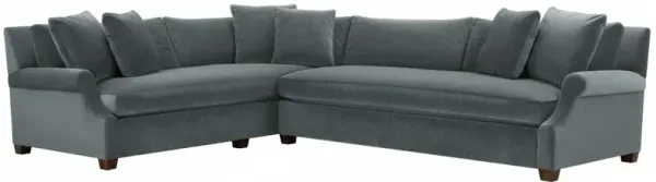 Juliette Velvet Bench-Seat Corner Sectional