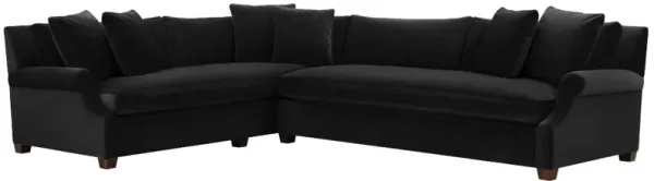 Juliette Velvet Bench-Seat Corner Sectional