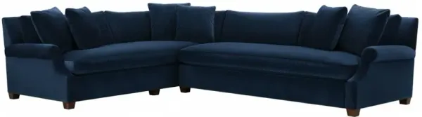 Juliette Velvet Bench-Seat Corner Sectional