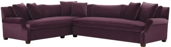 Juliette Velvet Bench-Seat Corner Sectional