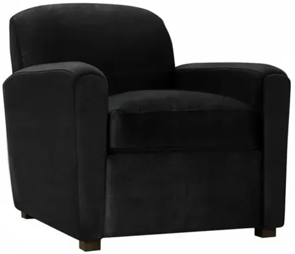 Penrose Velvet Chair - Black