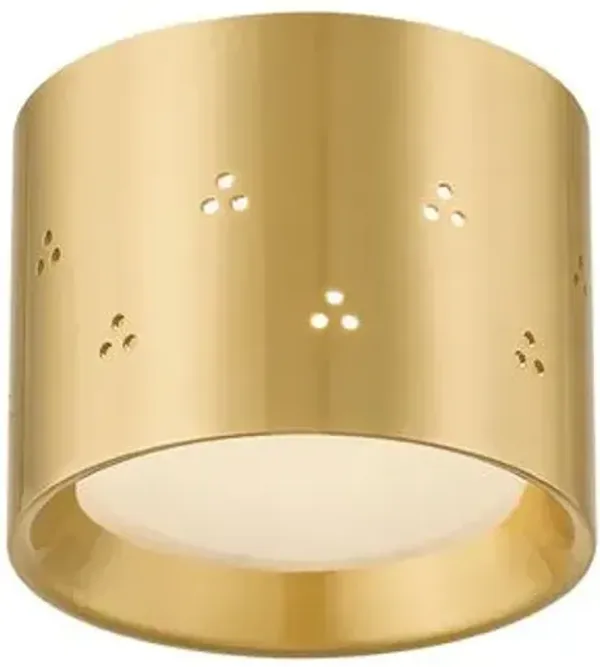 Edisto Flush Mount - Gold