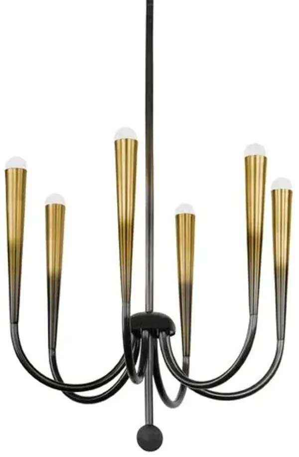 Adley Chandelier - Gradient Brass - Gold