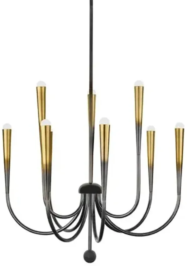 Adley Chandelier - Gradient Brass - Gold