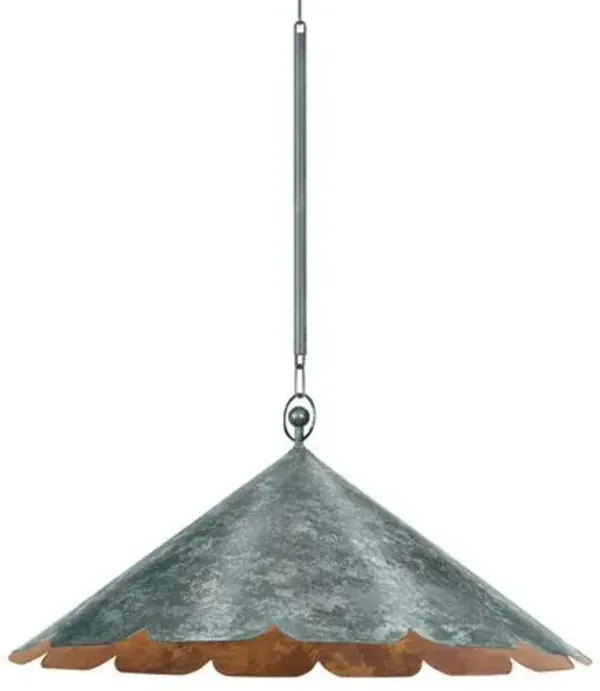 Folly Beach Pendant - Verdigris - Green