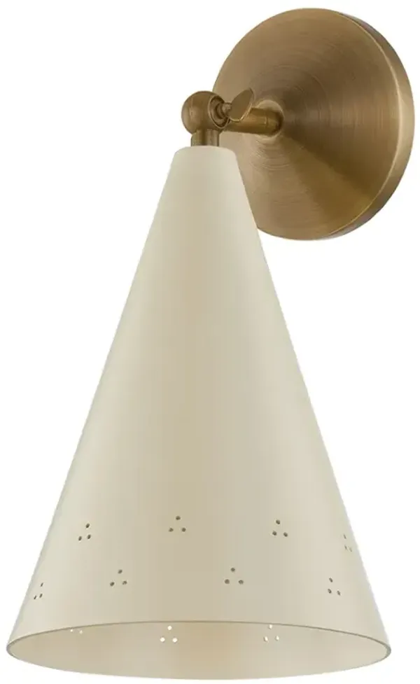 Pawley Wall Sconce - Historic Bronze/Soft Sand - Brown