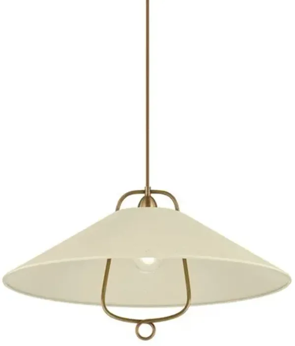 Pawley Pendant - Historic Bronze/Soft Sand - Brown