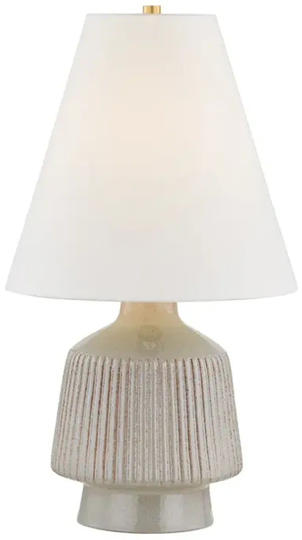 King Table Lamp - Aged Brass/Ceramic Cocoon - Multi