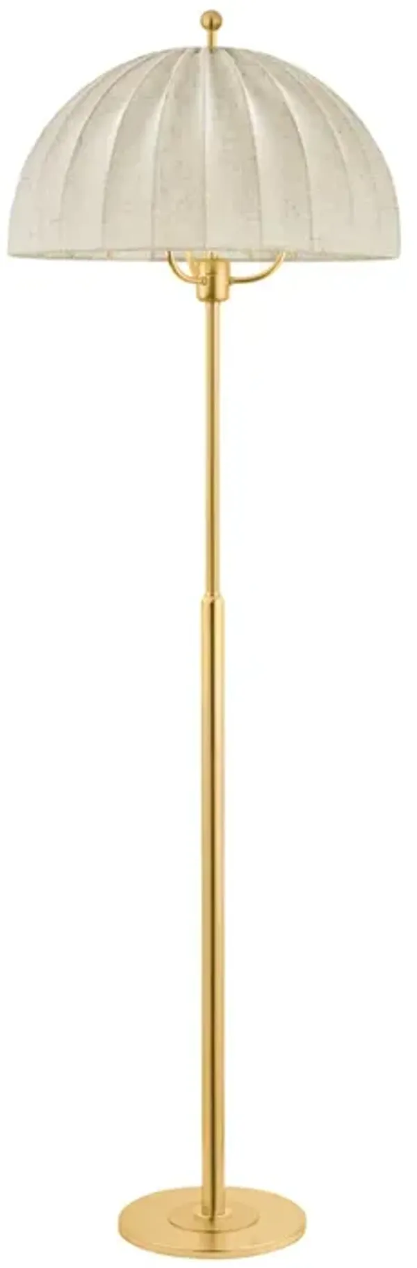 Palmetto Floor Lamp - Aged Brass