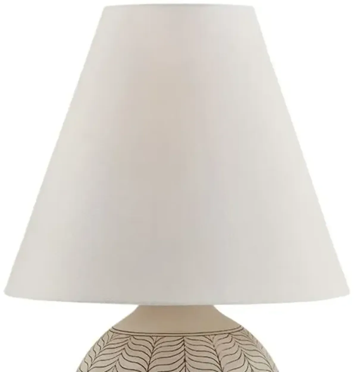 Capers Table Lamp - Aged Brass/Ivory Petal