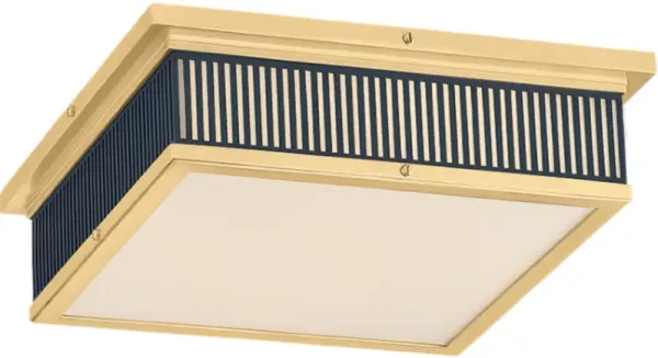 Ashdown Square Flush Mount - Blue