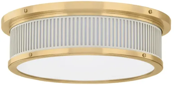 Ashdown Round Flush Mount - White