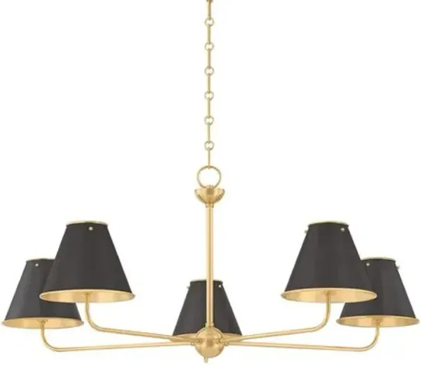 Burghley Chandelier - Brown