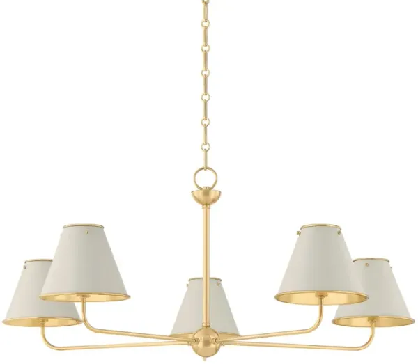 Burghley Chandelier - Gold